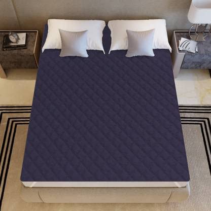 Rajasthan Crafts Premium Hotel Quality Single Size 100% Waterproof Mattress Protector Smooth Fabric Fits Up 8-12 Inch Mattress Breathable Noiseless Cover and Washable (Blue, 36x78 Inch) - Image 2