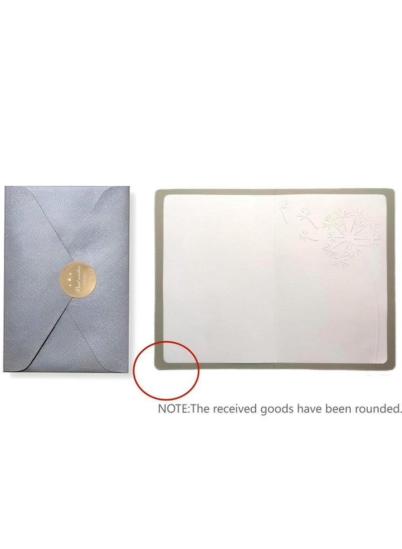 BenQuand Premium Birthday Card with Gold Embossing，Luxury Gray Happy Birthday to You Card With Envelope And Seal - Gift for Boyfriend,Mum,Daddy - Postcard  - Image 3