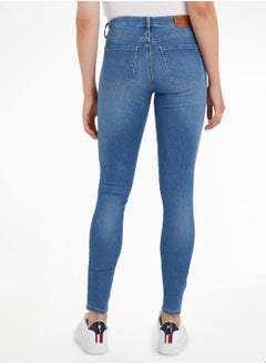 TOMMY HILFIGER Women's Skinny Jeans - Cotton Blend, Blue  - Image 3