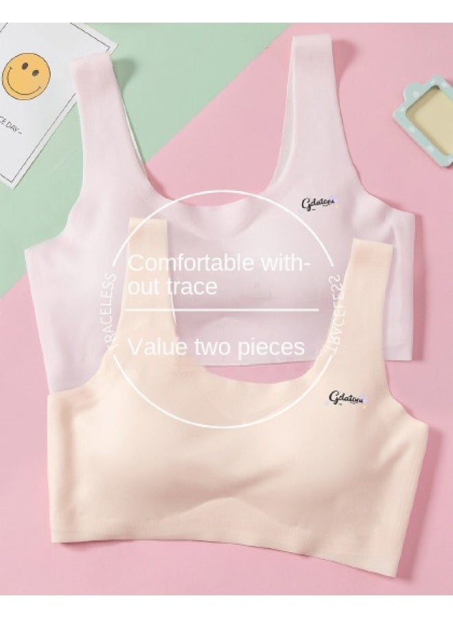 DEESHA Piece Set】girls' Stage 2 Cloud Seamless Training Bras For Teens 12-16 Years - Image 1