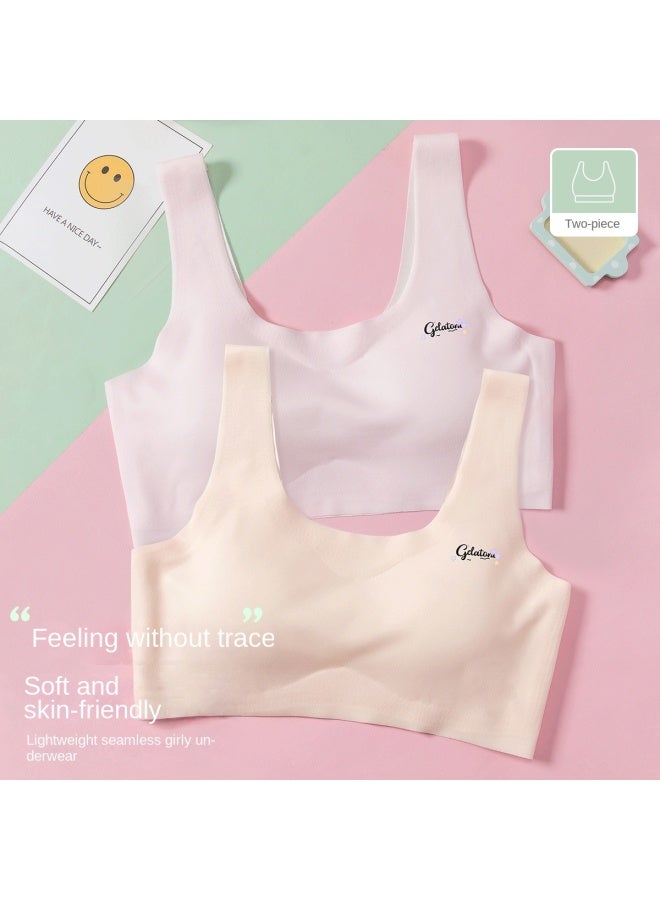 DEESHA Piece Set】girls' Stage 2 Cloud Seamless Training Bras For Teens 12-16 Years - Image 2