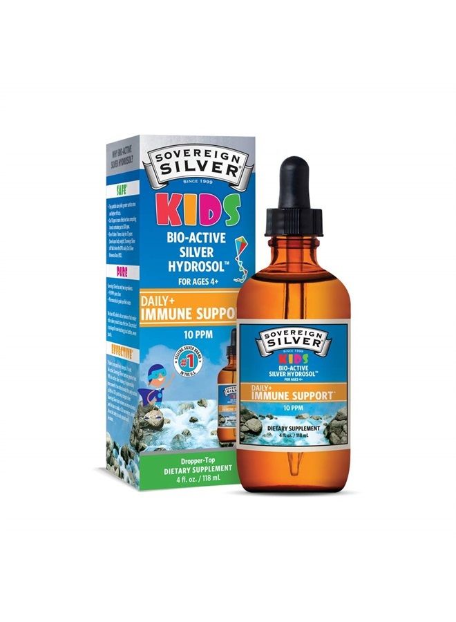Sovereign Silver هيدروسول الفضة النشطة حيوياً لدعم مناعة الأطفال، 4 أونصات - Image 1