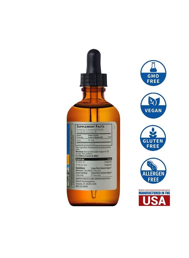 Sovereign Silver هيدروسول الفضة النشطة حيوياً لدعم مناعة الأطفال، 4 أونصات - Image 4