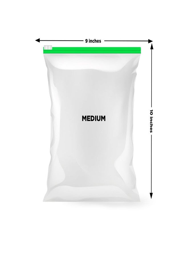 Ezee Plastic Reusable Multi-Purpose Slider Bag 9x10 Inch | Zip Lock & Vegetable Storage | Freeze Bag I Pack of 10 - Image 3