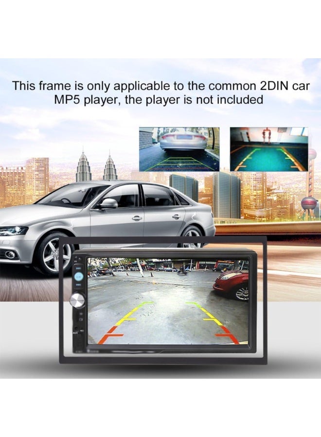 Car Stereo Audio Frame Double DIN Car Radio Frame Installation Kit Universal Car Fascia Dash Mount Front Panel Frame for thick border DVD Navigation for Audio - Image 4