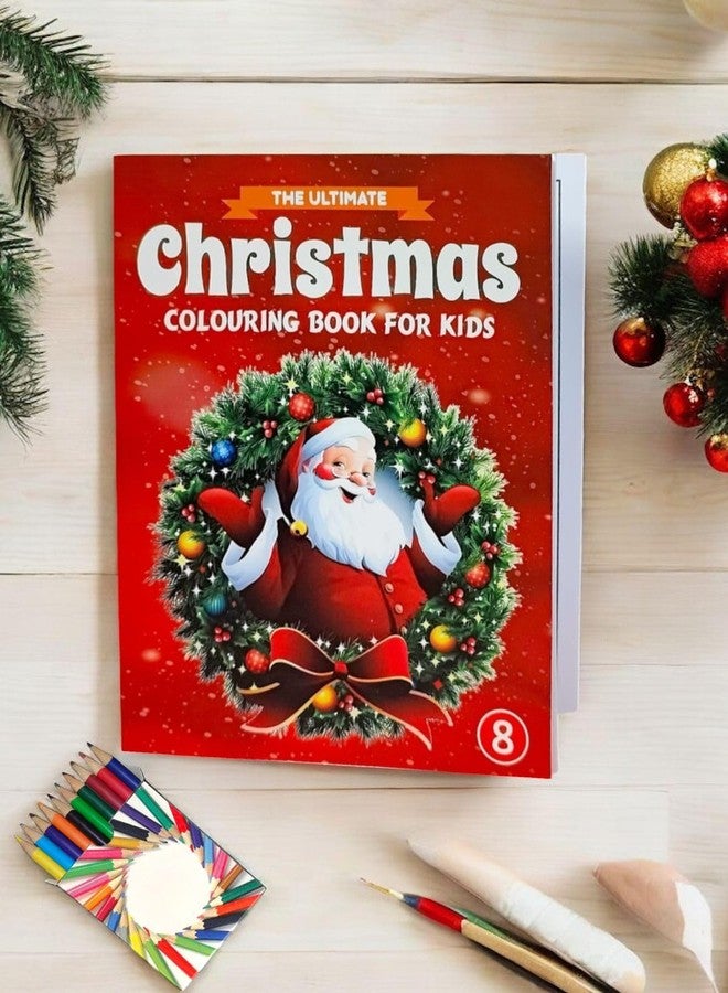Le Delite christmas return gifts for guest, family, friends & relatives I merry xmas santa theme gift items (coloring book with colors) - Image 3