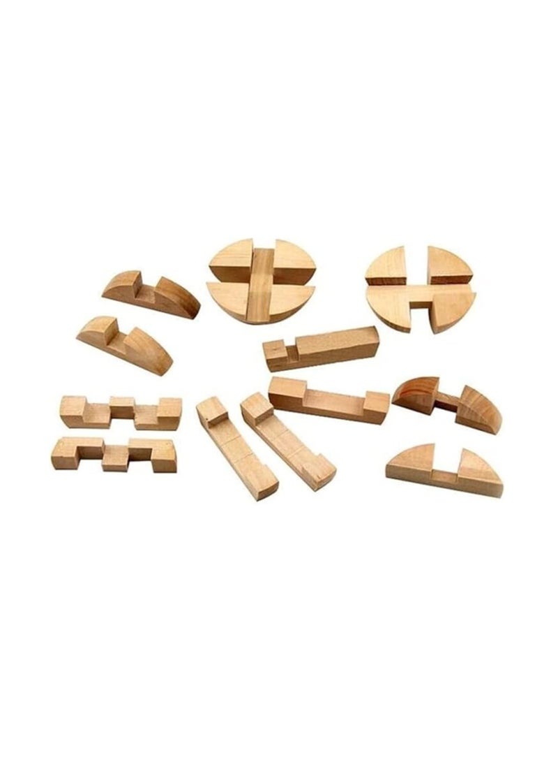Cool Baby 3D Magic Ball Lock Puzzle Premium Wooden Brain Teaser with Unique Design, Intelligence Toy for Kids and Adults Gift from Kongming Lock Wooden Cube Jigsaw Puzzle - Image 4