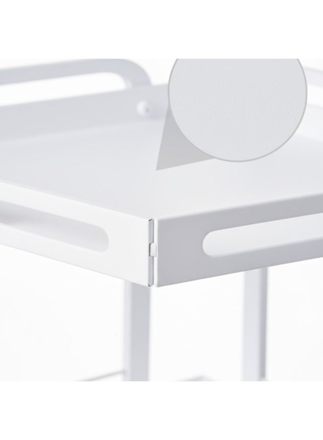 طلال منظم لرفوف زاوية من مستويين لسطح الحمام، منظم لمستحضرات التجميل، حامل للعطور، رف قائم لمستحضرات التجميل، منظم لرف التوابل لسطح المطبخ، منظم لأدوات التخزين أسفل الحوض - Image 5