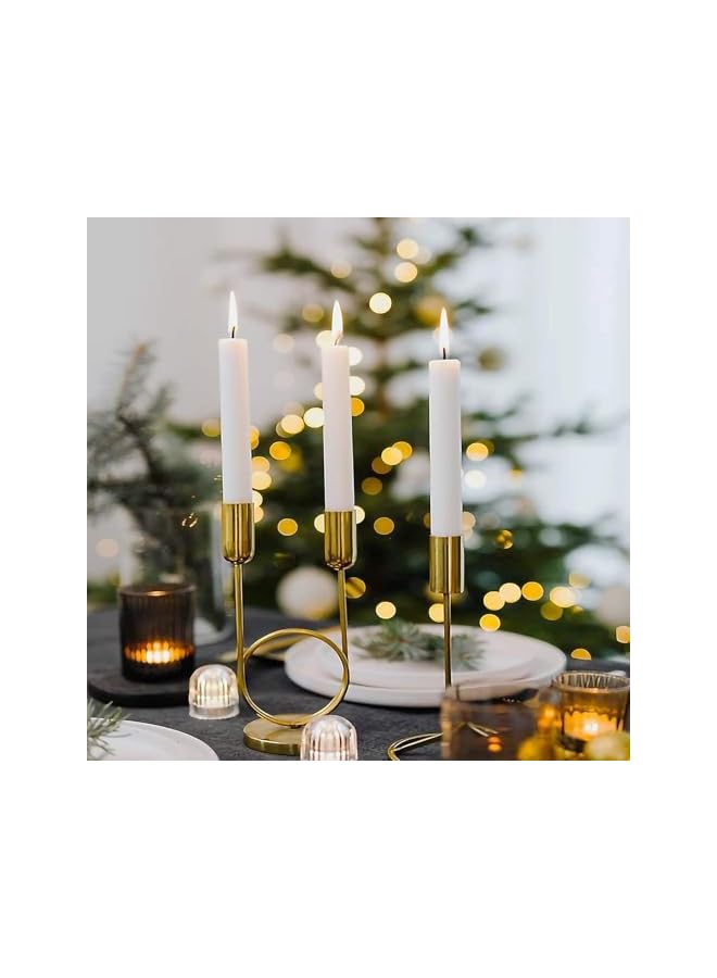 Green Tiger 12 Pieces White Long Thin Candles for Weddings, Parties, Birthdays | All Season Long Lasting Candles - Image 2