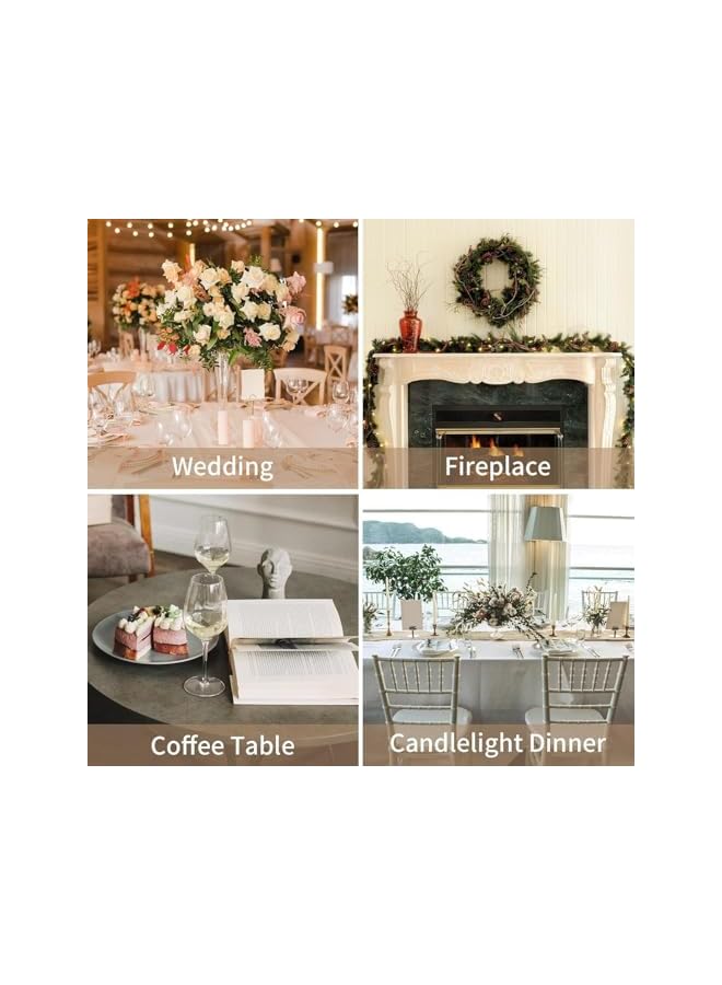 Green Tiger 12 Pieces White Long Thin Candles for Weddings, Parties, Birthdays | All Season Long Lasting Candles - Image 5