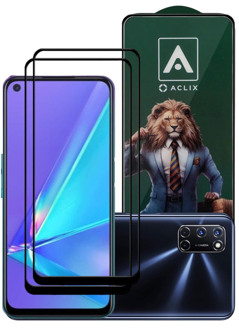 ACLIX 2 Pieces Antistatic ESD Dustproof Premium Quality High Definition Tempered Glass Screen Protector Designed For Oppo A92 - Image 1