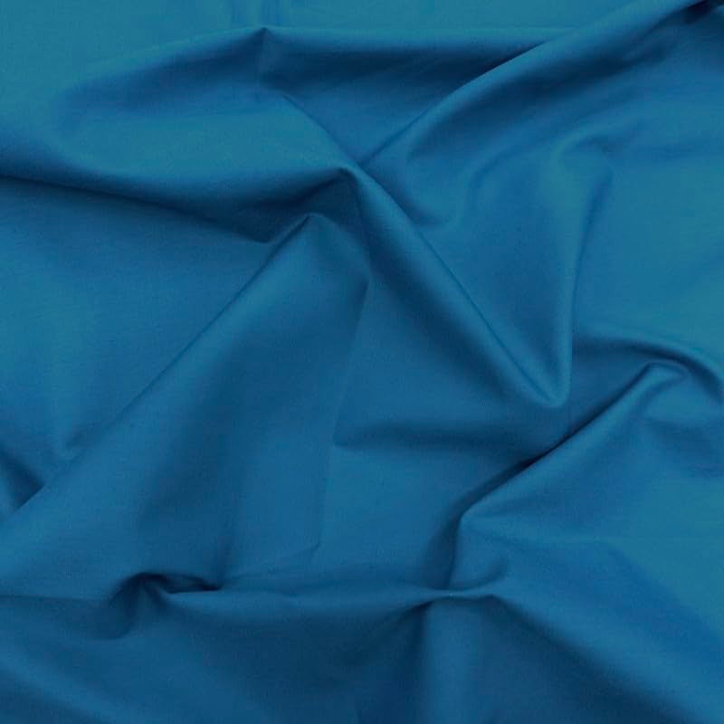 Ice Fabrics Cotton Polyester Broadcloth Fabric by The Yard - 60" Wide Soft & Breathable Broadcloth Fabric for Sewing - Perfect for Apparel, Bedding, Curtains and More - Peacock - 2 Yards - Image 2