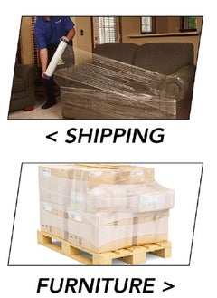 vsell24 Pack of 6PC Stretch Film Wrap 1.5KG (400 Core ) Clear Packing with Heavy Duty Household Materials ,Office , Warehouse  - Image 3