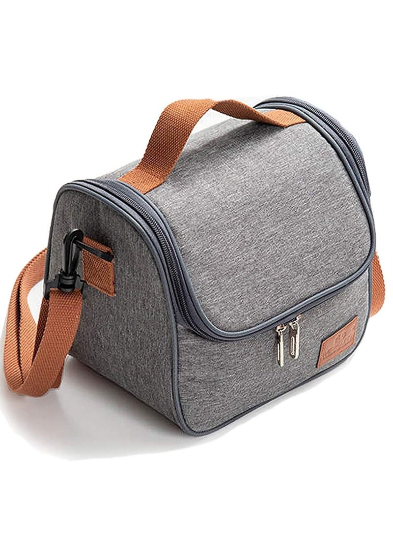 MIXDE Lunch Bag Large Capacity Insulated Keep Warm Lunch Bag for Men, Women Oxford Material - Image 3