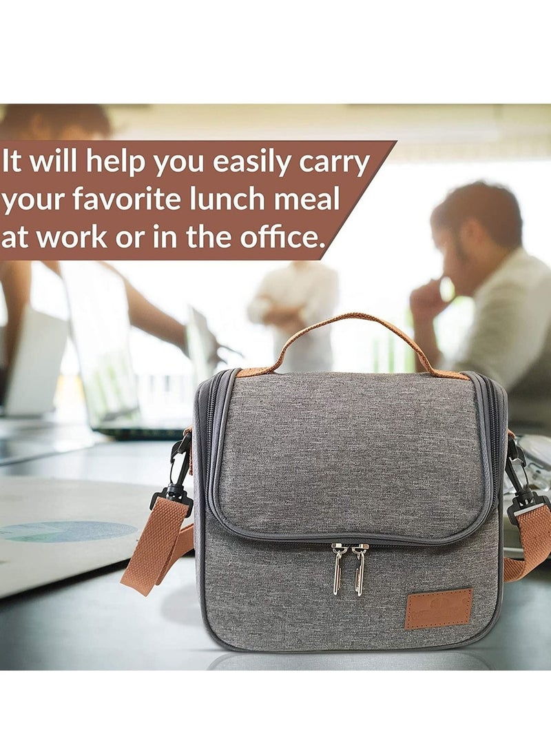 MIXDE Lunch Bag Large Capacity Insulated Keep Warm Lunch Bag for Men, Women Oxford Material - Image 2