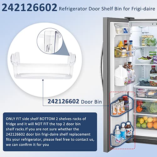 MIFLUS 242126602 Refrigerator Door Bin Shelf Replacement Compatible for Frigi.daire Cros.ley Refrigerator Door Bin-by MIFLUS-242126602 Bottom Door Bins FFSS2615TS5 LFSS2612TF0 LFSS2612TF4-2 Packs - Image 5