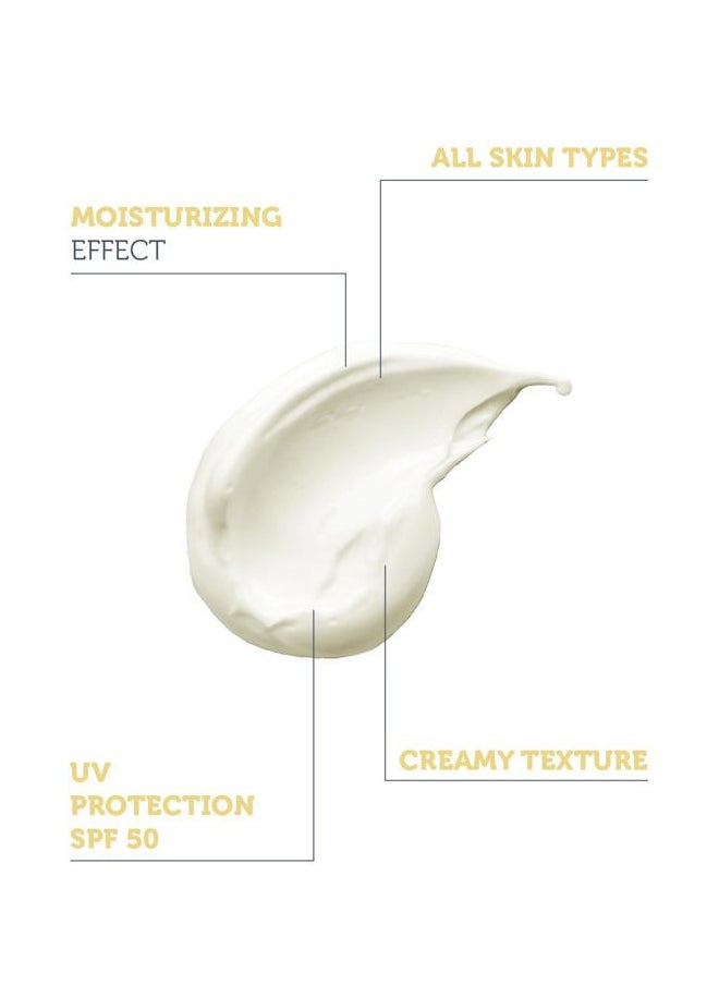 the purest solutions - Invisible UV Protection (Daily Intensive Moisturizer SPF 50+) - Hyaluronic Acid & Shea Butter for Daily Hydration - Sunscreen - Anti-Aging Care - All Skin Types (1.69 fl. oz) - Image 1