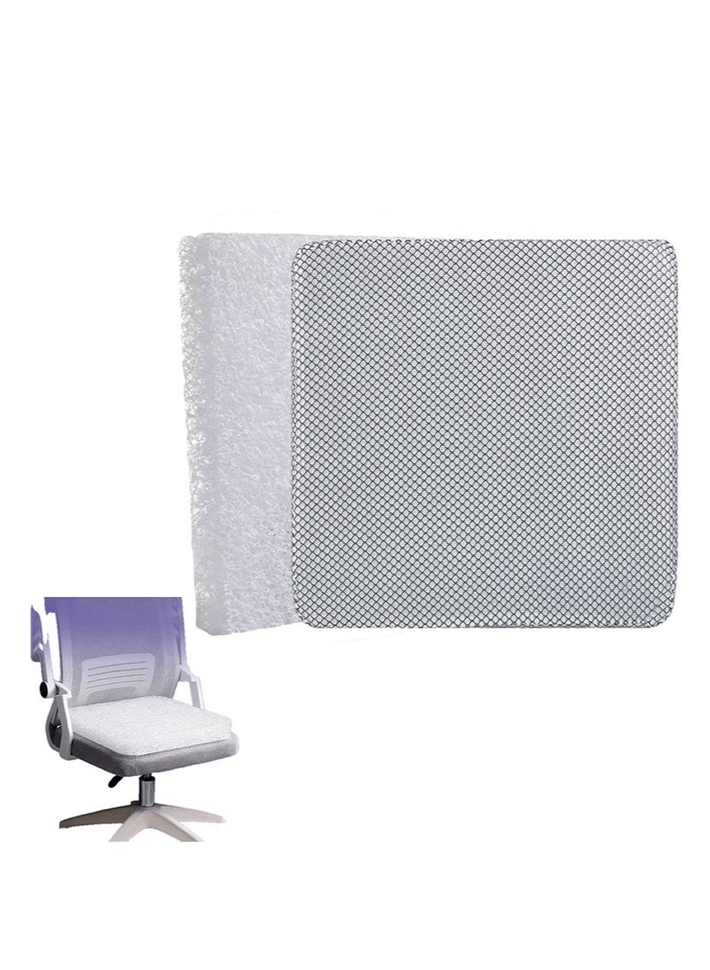 ايكانبو وسادة مقعد الاستحمام 40*40*5 سم (بما في ذلك قلب وسادة الألياف 4D وغطاء الوسادة)، وسادة كرسي الاستحمام الناعمة لكبار السن، سهلة التنظيف وسريعة الجفاف، قابلة للغسل، مصنوعة من مادة ألياف الهواء 4D - Image 1