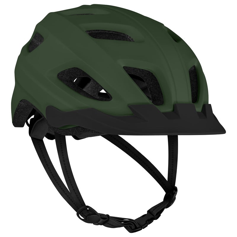 Retrospec Lennon Bike Helmet with LED Safety Light Adjustable Dial Removable Visor Adjustable Bicycle Helmet for Adult Men Women