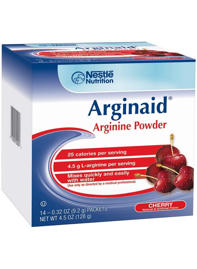 Arginaid Arginine Powder Drink Mix, Cherry - Nutritional Needs for Wound Care - 0.32 OZ Packets (14 CT/Pack) (Pack of 2) - Image 1