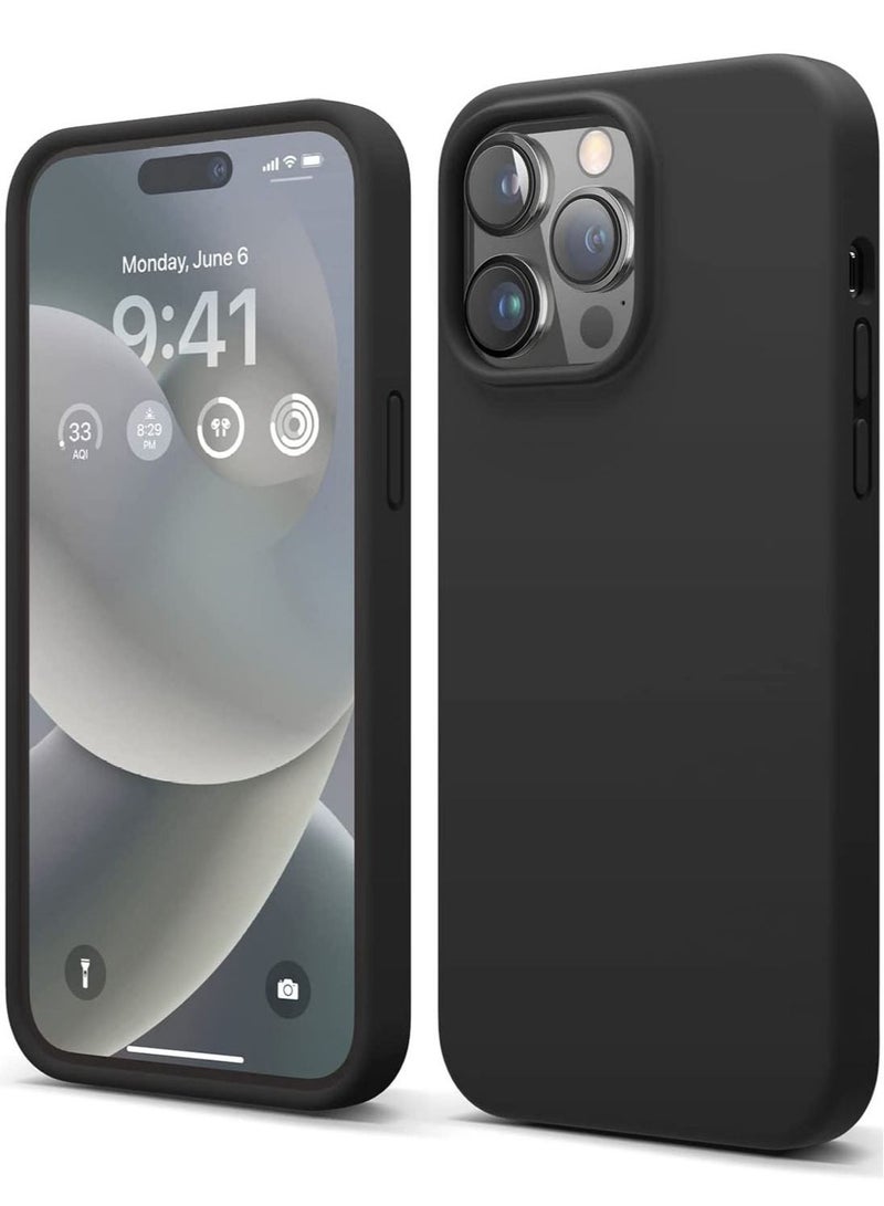 Elago Silicone Case Cover for iPhone 14 Pro MAX - Black - Image 1