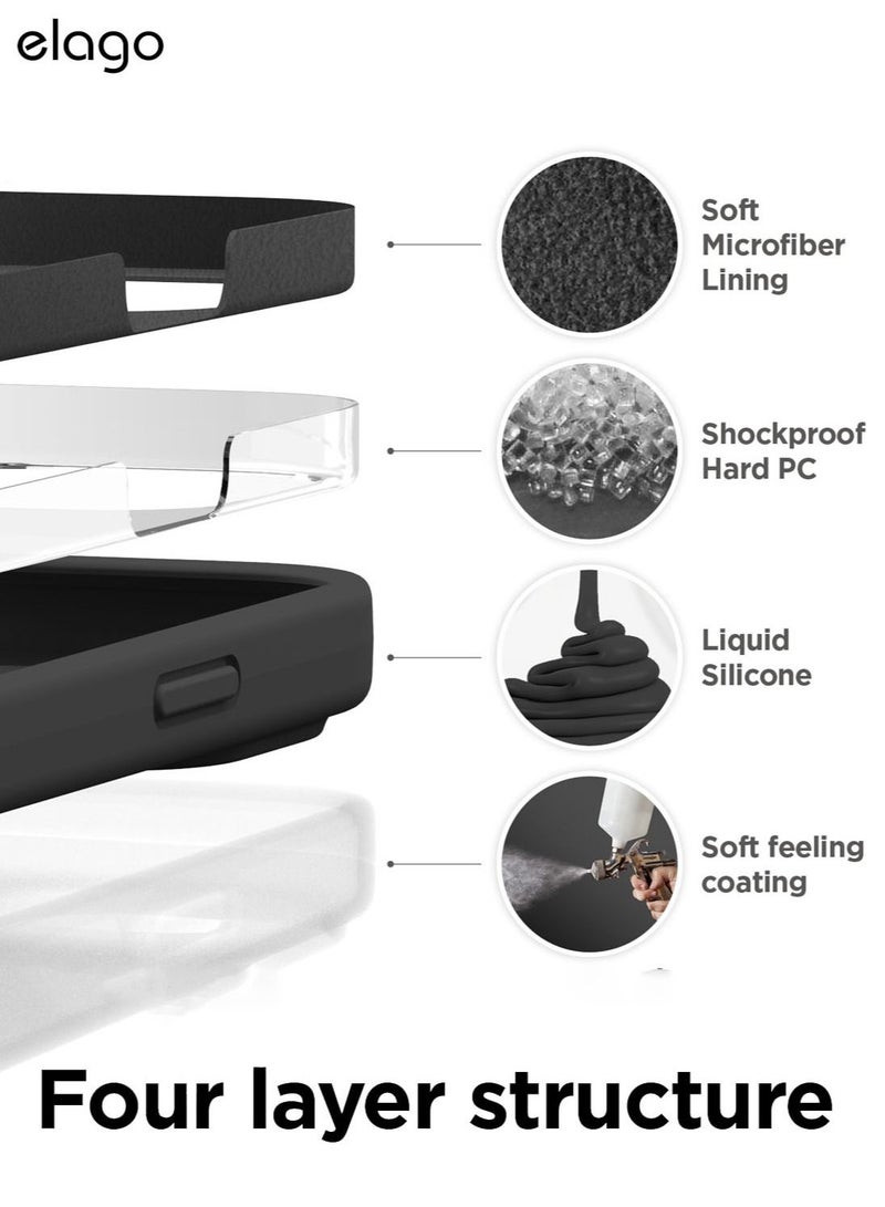 Elago Silicone Case Cover for iPhone 14 Pro MAX - Black - Image 5