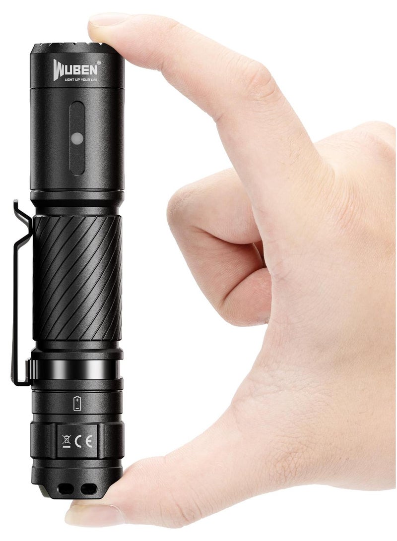 مصباح ووبن C3 1200 لومن قابل لإعادة الشحن 6 أوضاع فائق السطوع مصباح تكتيكي LED IP68 للتخييم والطوارئ والإنقاذ والصيد والتفتيش وأداة الإصلاح هدايا للرجال