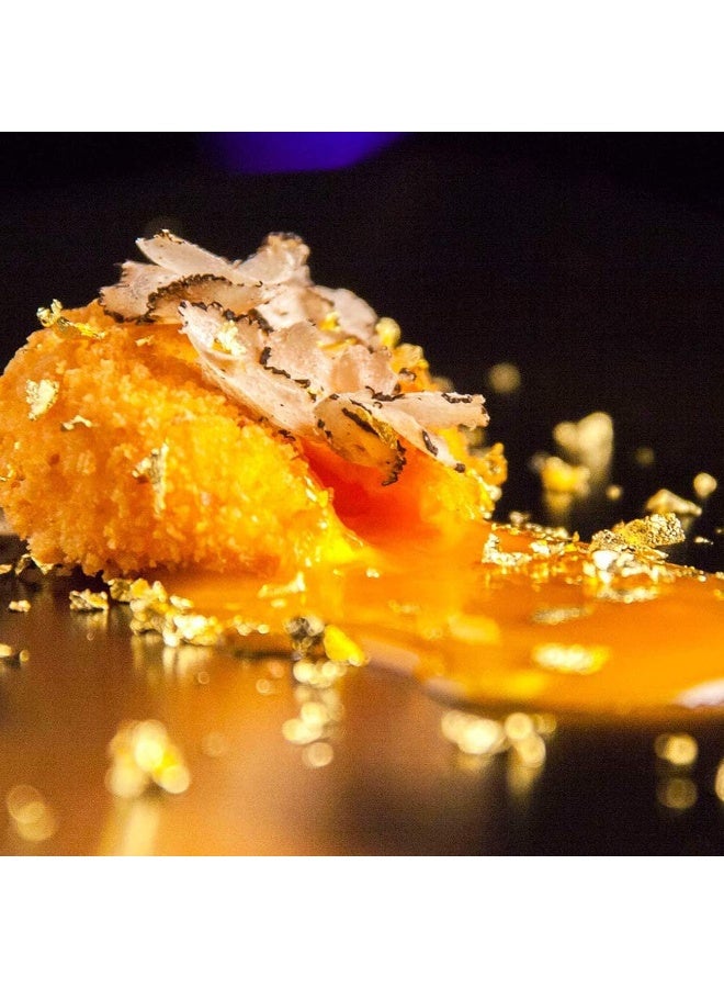 Relex Gold Foil Flakes, Gilding Flakes, Metallic Foil Flakes, Resin Making Decoration, Painting Arts, Crafts Pure Gold Leaf for Cooking, Cakes & Chocolates, Decoration, Health & Spa, 3 Bottles - Image 3