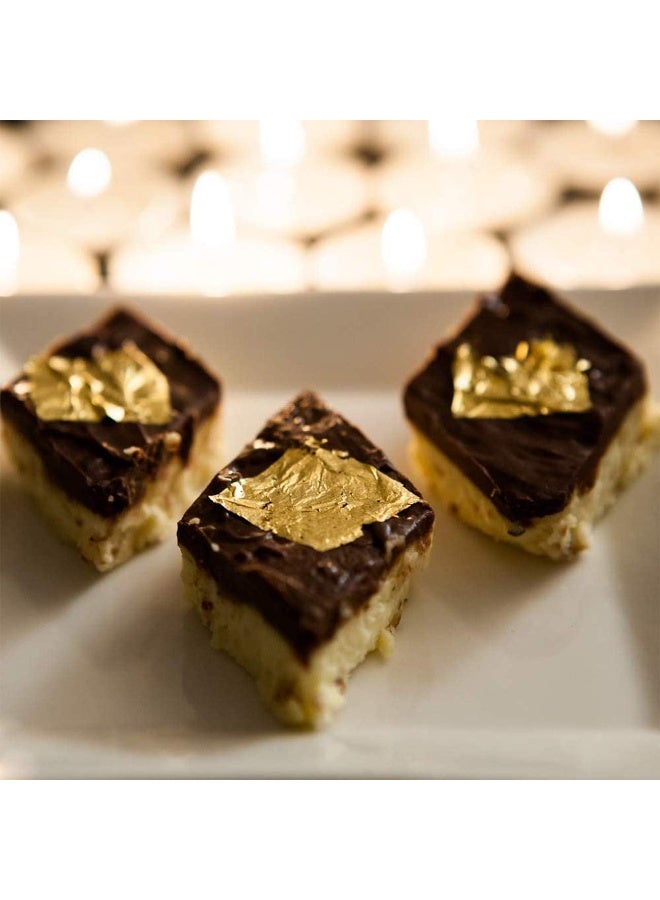 Relex Gold Foil Flakes, Gilding Flakes, Metallic Foil Flakes, Resin Making Decoration, Painting Arts, Crafts Pure Gold Leaf for Cooking, Cakes & Chocolates, Decoration, Health & Spa, 3 Bottles - Image 2