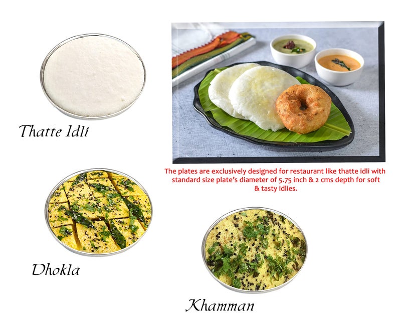 BLeaf Stainless Steel - 4 Plate Thatte Idli Stand Dhokla Maker (4 Plate-4 Idli). - Image 3