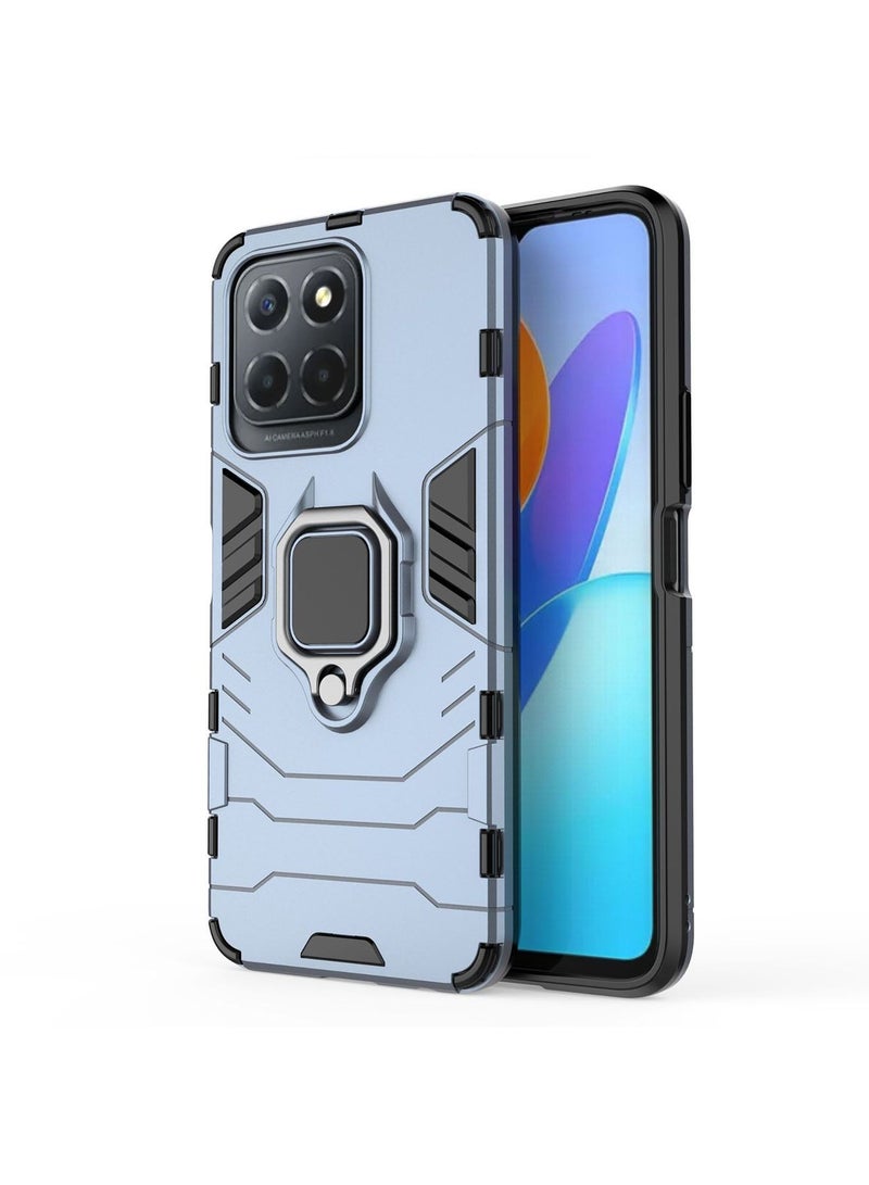 Honor X8 5G / X6 / X6S Mobile Case Cover with Heavy Duty Dual Layer Military Grade Shockproof Protective Back Cover with Magnetic Car Ring Holder Kickstand Protection - Image 3