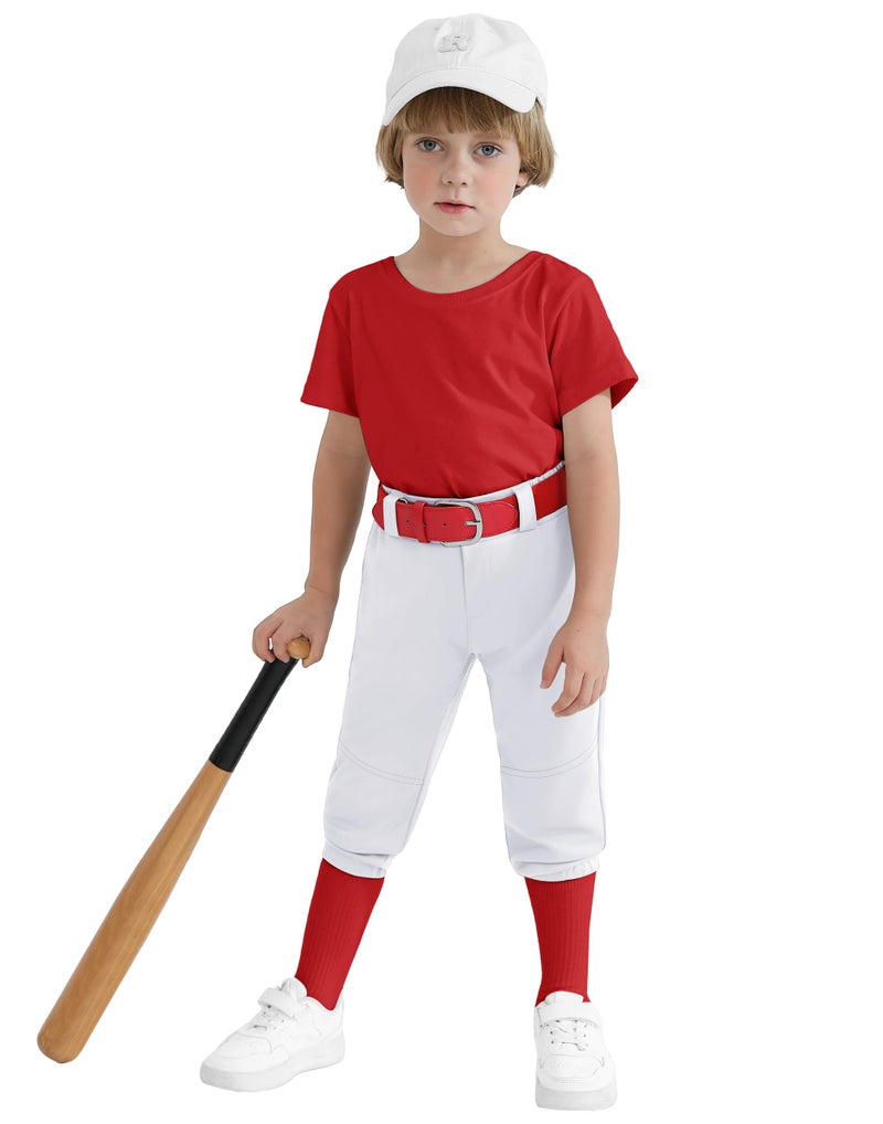 MIVEI 2T/3T/4T/5T Toddler Knicker Baseball Pants Youth Boys Girls Softball Pants Kids Tee Ball Pants with Belt Loop UPF50+ - Image 1