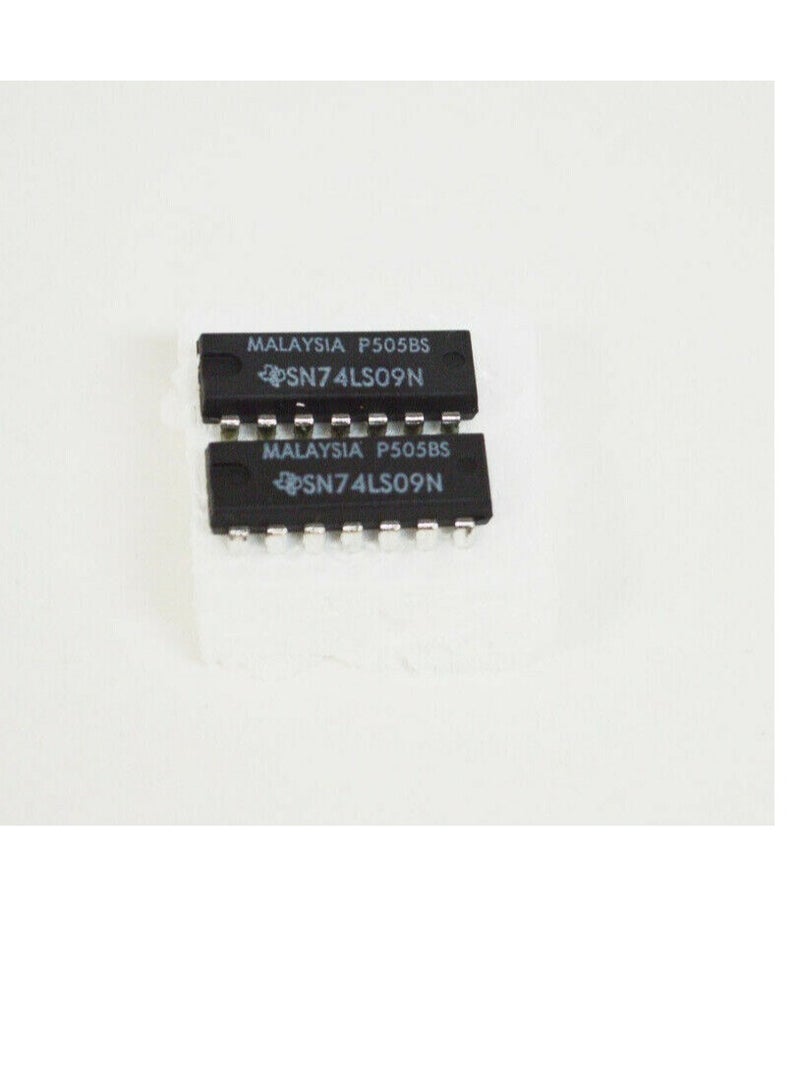 شرائح IC رباعية وبوابة SN74LS09N، حزمة DIP ذات 14 سنًا، 