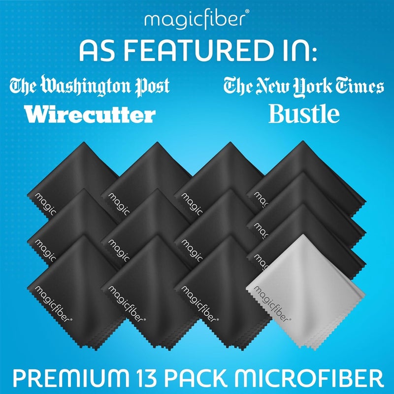 MagicFiber Microfiber Cleaning Cloths - 13 Pack for Safe and Effective Cleaning - Image 3