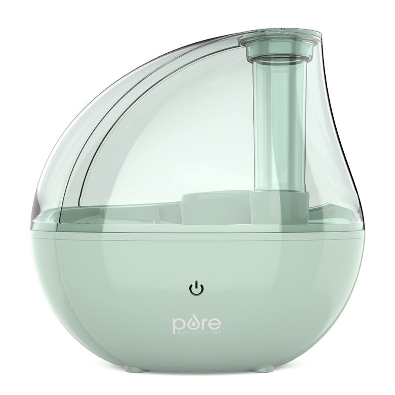 Pure Enrichment PureBaby Ultrasonic Cool Mist Humidifier  Soft Glow Night Light WhisperQuiet and Ideal for Baby Nurseries  Kids Bedrooms to Relieve Congestion Colds  Coughs Whisper Green