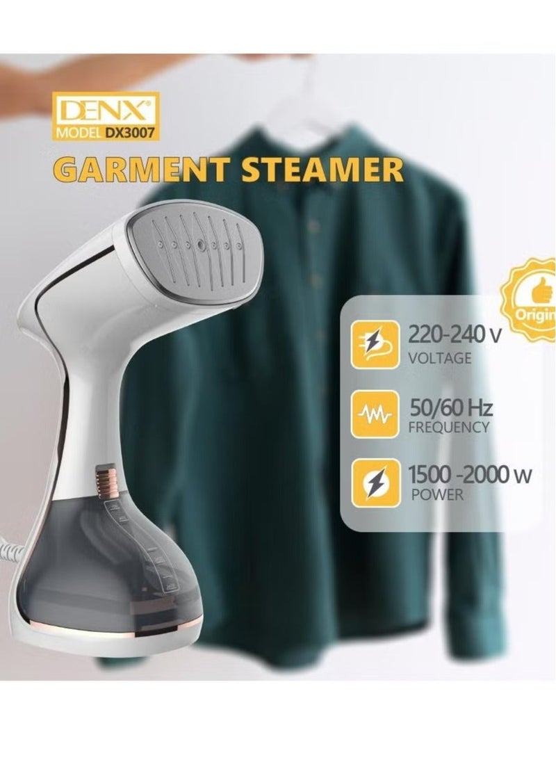 Denx Dx3007 Handheld Garment Steamer – 1500–2000W, Fast Heat-Up, Portable & Powerful - Image 1