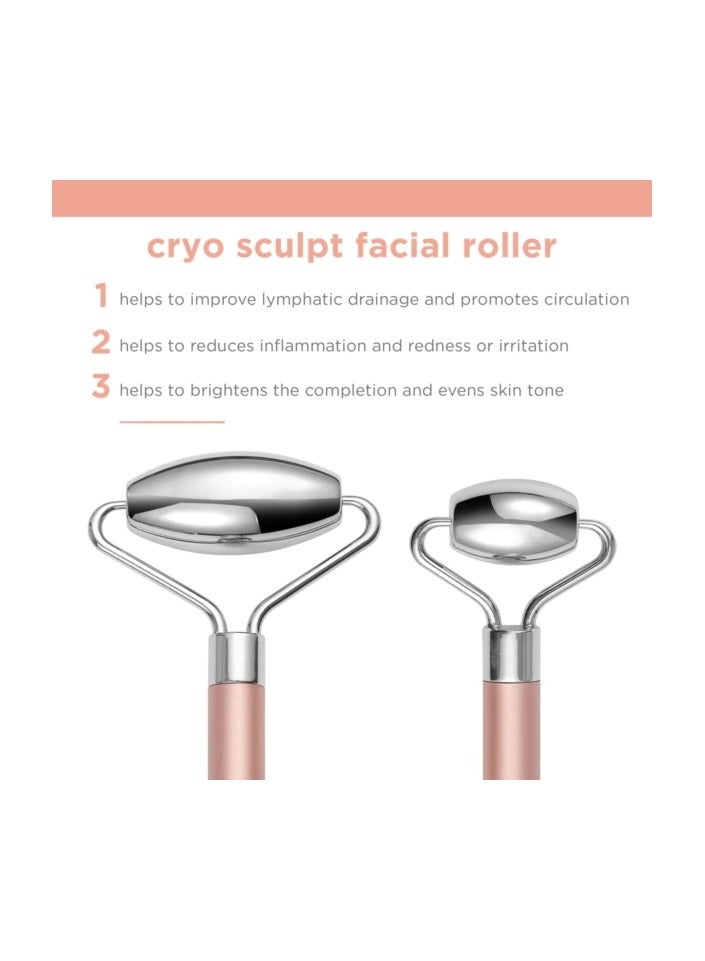 REAL TECHNIQUES Cryo Sculpt Facial Roller, Face Massage Roller, For Puffy Eyes and Under Eye Roller, For Face, Neck, and Eyes - Image 5