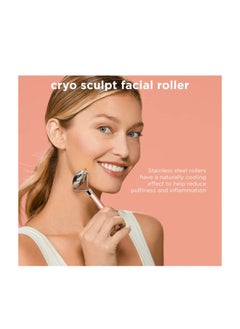 REAL TECHNIQUES Cryo Sculpt Facial Roller, Face Massage Roller, For Puffy Eyes and Under Eye Roller, For Face, Neck, and Eyes  - Image 4