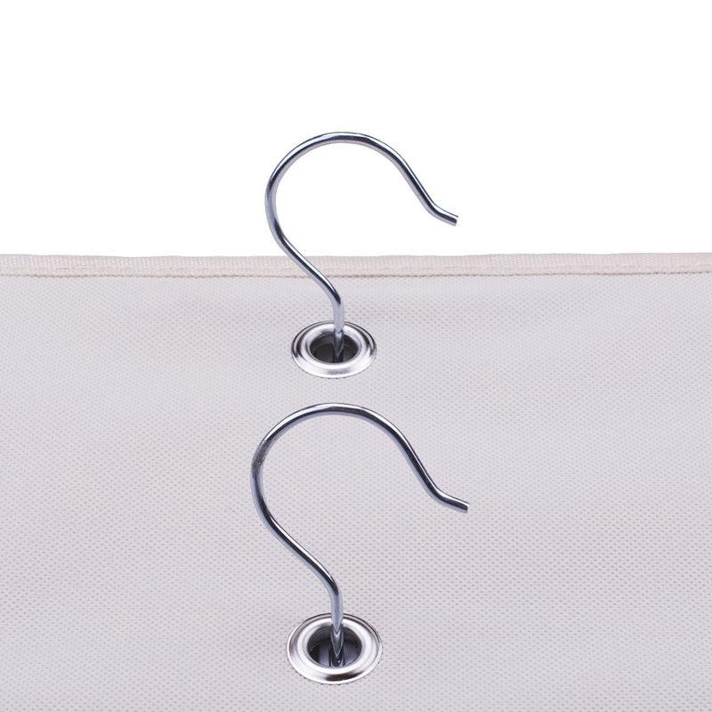 LONGTEAM Hanging Purse Handbag Organizer Homewares Nonwoven 10 Pockets Hanging Closet Storage Bag - Image 4