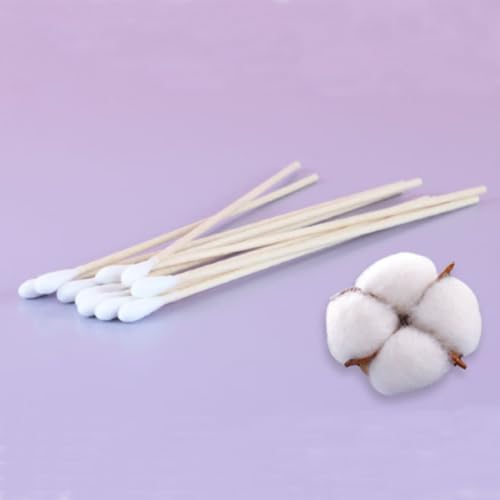 RIKWOG 200 Pcs Cotton Swabs, 6 Inch Long Ear Buds with Extra Long Wooden Handle Ear Picks for Cleaning, Jewelry, Polishing, Makeup, Dogs - Image 4