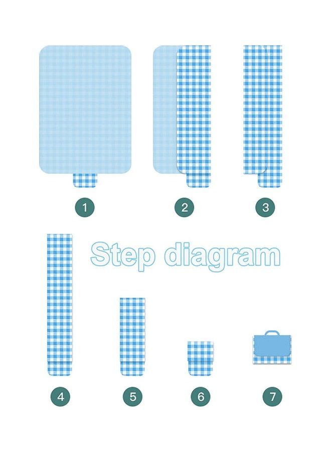 نيبمينينت بساط ضد الماء محمول ومناسب للنزهات في الأماكن الخارجية مع حقيبة - Image 4