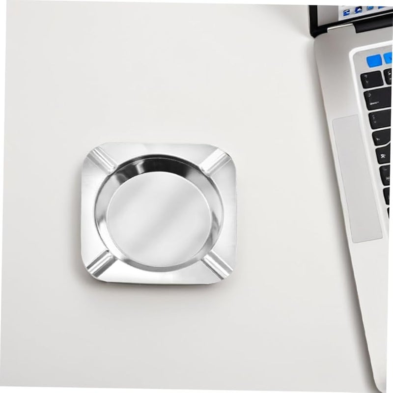 GANAZONO 12 Pack Stainless Steel Portable Ashtray for Indoor Outdoor Use - Image 5