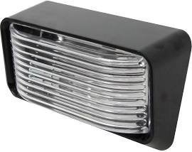Pilotlights.net LED Porch Light - Interior Exterior Light 12V - Black Finish - AMBER LED (Clear Lens) - Waterproof - RV, Truck, Trailer, Automobile or Utility LED Lamp 300 Lumens - Image 5
