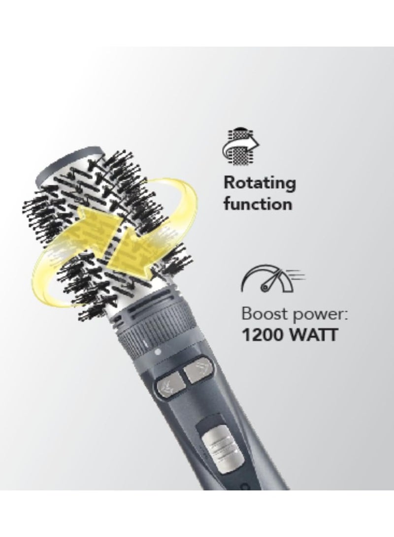 Carrera CARRERA OMNI Styler 1200W Hot Air Brush â€“ One Step Hair Dryer & Volumizer with Rotating Ceramic Brush, 6 Attachments, Frizz Control, 3 Heat Settings, Cool Shot, Blow Dry & Style, CRR528, 2 Yr Warranty  - Image 5
