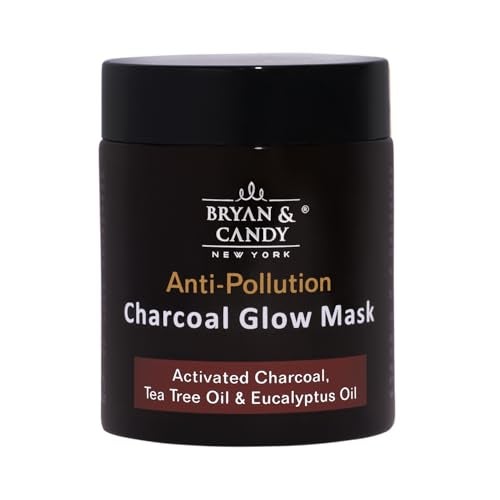 BRYAN  CANDY Bryan & Candy New York Anti Pollution Charcoal Glow Face Mask with Activated Charcoal, Tea Tree Oil And Eucalyptus Oil (100 gm) - Image 1