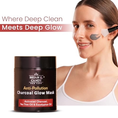 BRYAN  CANDY Bryan & Candy New York Anti Pollution Charcoal Glow Face Mask with Activated Charcoal, Tea Tree Oil And Eucalyptus Oil (100 gm) - Image 3