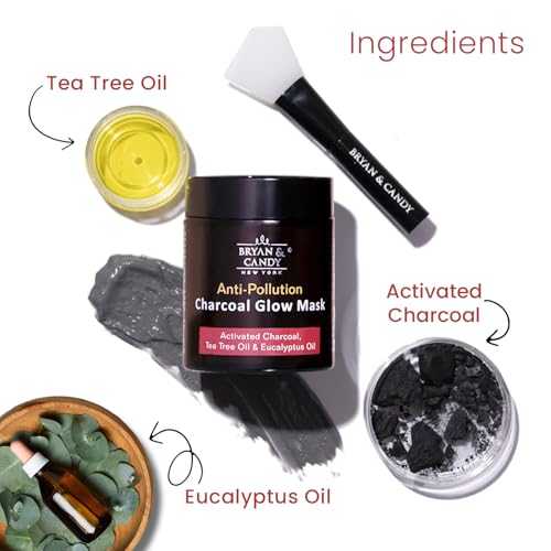 BRYAN  CANDY Bryan & Candy New York Anti Pollution Charcoal Glow Face Mask with Activated Charcoal, Tea Tree Oil And Eucalyptus Oil (100 gm) - Image 5