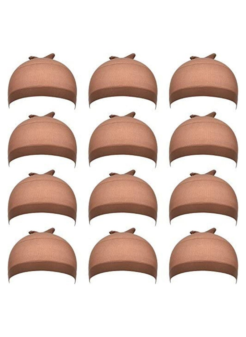 Estelle 24 Pcs 12 Pack  Nylon Wig Caps for Women and Men  - Image 1