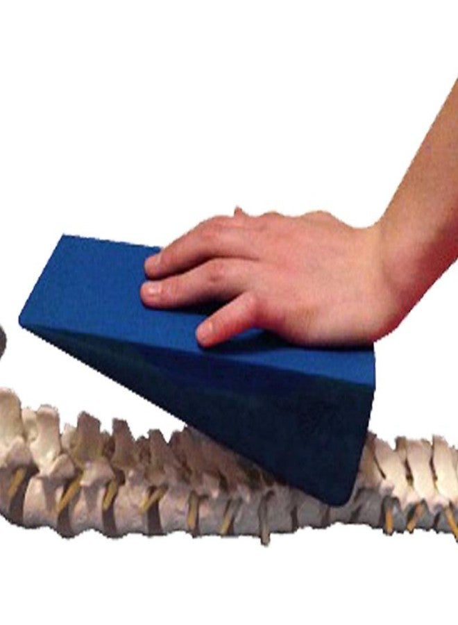 lewitools Mobilization Wedge for Spinal Relief 7.9x4.1x2 Inch - Non-Slip Silicone Triangle Pillow, Home Rehabilitation Support Tool for Back Comfort & Post-Exercise Recovery (Blue) - Image 4
