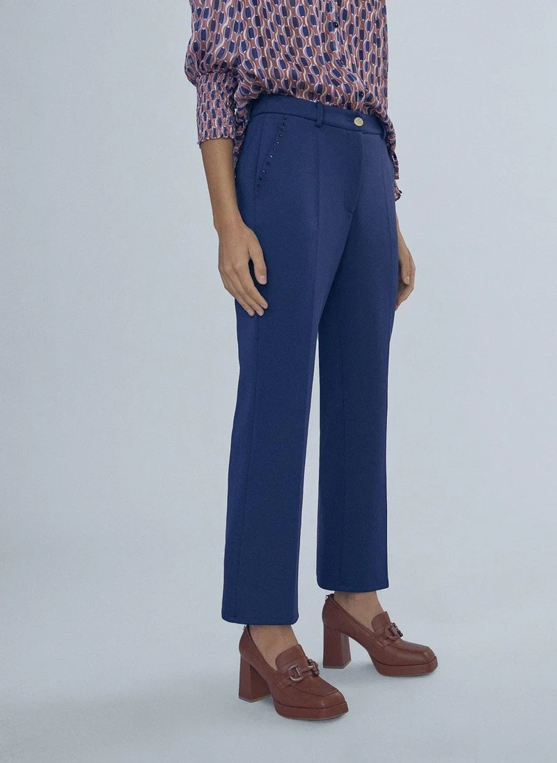 Lola Casademunt Rhinestone detail trousers